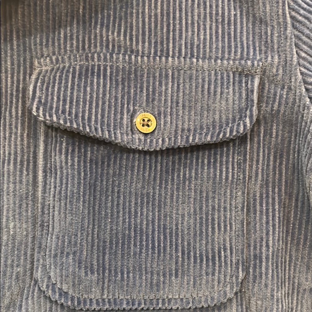 Reiss - Men’s Blue Corduroy Overshirt - Picture 11 of 14